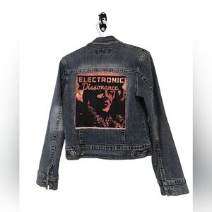 Denim Jacket Coat Size 7/8 Retro Rock 80"s Vibe Spring Outdoor Staple Classic
